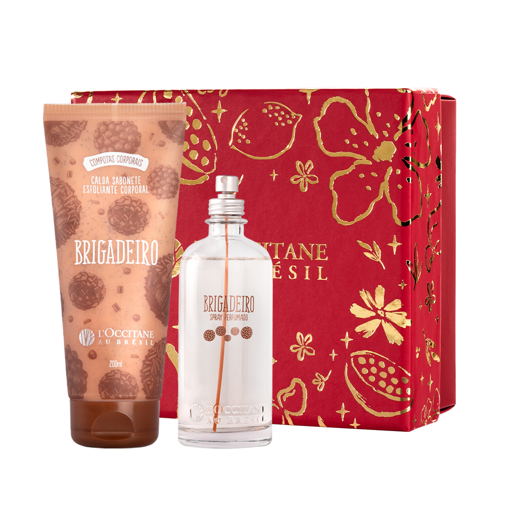 Presente Brigadeiro: Calda Esfoliante e Spray Perfumado